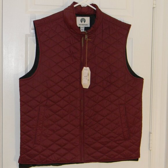 Weatherproof Puffer Vest Burgandy Packable NWT - Picture 1 of 3